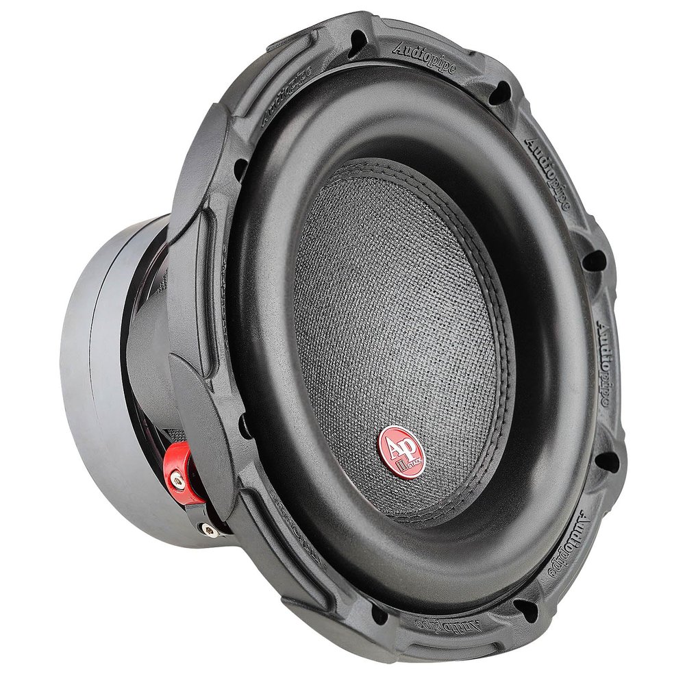 Audiopipe 10" Double Stack Composite Cone Subwoofer (TXX-BDC-II-10), Superior Performance, 1200W, 2 Magnets, BASV Voice Coil, Aluminum Basket, Multi-Connect, Non-Press Paper Cone, 2 x 4 Ohms