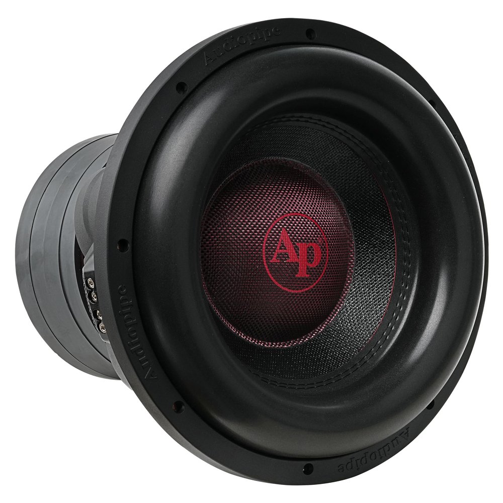 Audiopipe 12" Quad Stack Composite Cone Subwoofer (TXX-BDC-IV-12), Superior Performance, 2200W, 4 Magnets, BASV Voice Coil, Aluminum Basket, Multi-Connect, Non-Press Paper Cone, 2 x 4 Ohms
