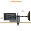 Amazon Basics Adjustable Dual Monitor Desk Mount, Holds up to 32" Monitors, Black view 4