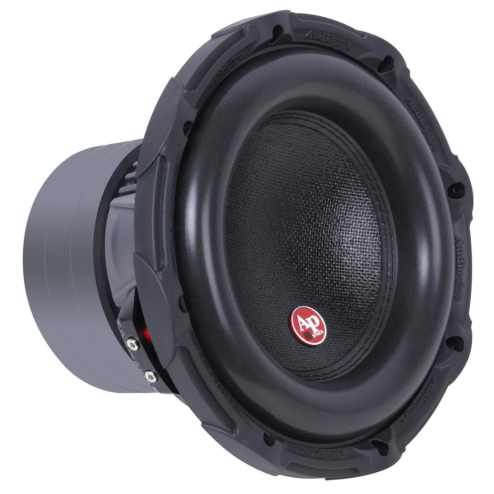 Audiopipe 10" Triple Stack Composite Cone Subwoofer (TXX-BDC-III-10), Superior Performance, 1400W, 3 Magnets, BASV Voice Coil, Aluminum Basket, Multi-Connect, Non-Press Paper Cone, 2 x 4 Ohms