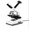 Vision Scientific VME0007-T-100-LD-DG1.3 Dual View Compound Microscope, 10x WF and 20x WF Eyepieces, 40x2000x Magnification, LED Illumination, 1.25 NA Abbe Condenser, 3.0MP Digital Eyepiece Camera view 1