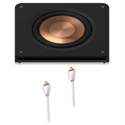 Klipsch RP-1400SW 1000W Subwoofer with 14 Inch Cerametallic Driver with a Greyhound 3.0M Subwoofer Cable (2023)