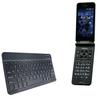 BoxWave Keyboard Compatible with Kyocera Digno Keitai Basic - SlimKeys Bluetooth Keyboard, Portable Thin with Chiclet-Style Keys - Jet Black view 1