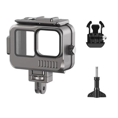 Waterproof 40M Underwater Led Video Diving Fill Light Lamp for Gopro Hero 11 10 9 Action Camera Accessories (Size : Waterproof Shell)