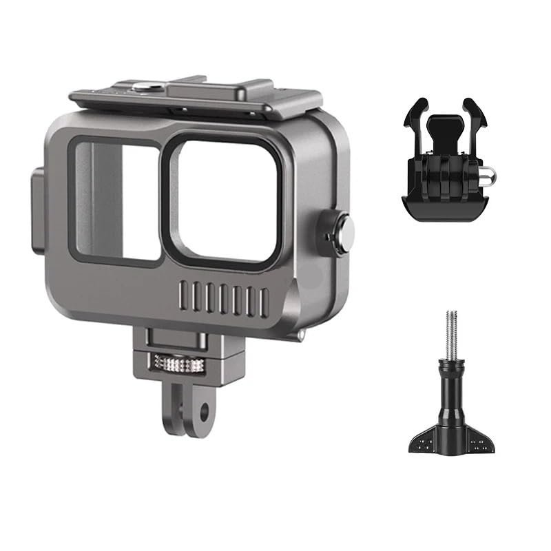Waterproof 40M Underwater Led Video Diving Fill Light Lamp for Gopro Hero 11 10 9 Action Camera Accessories (Size : Waterproof Shell)