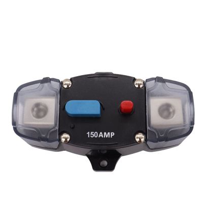 12-48V Circuit Breaker 50-300A Circuit Breaker Stereo Audio Car Fuse Holder AGU Style Stereo Amplifier Refit 4GA Cable Car Fuse (Color : 150A)