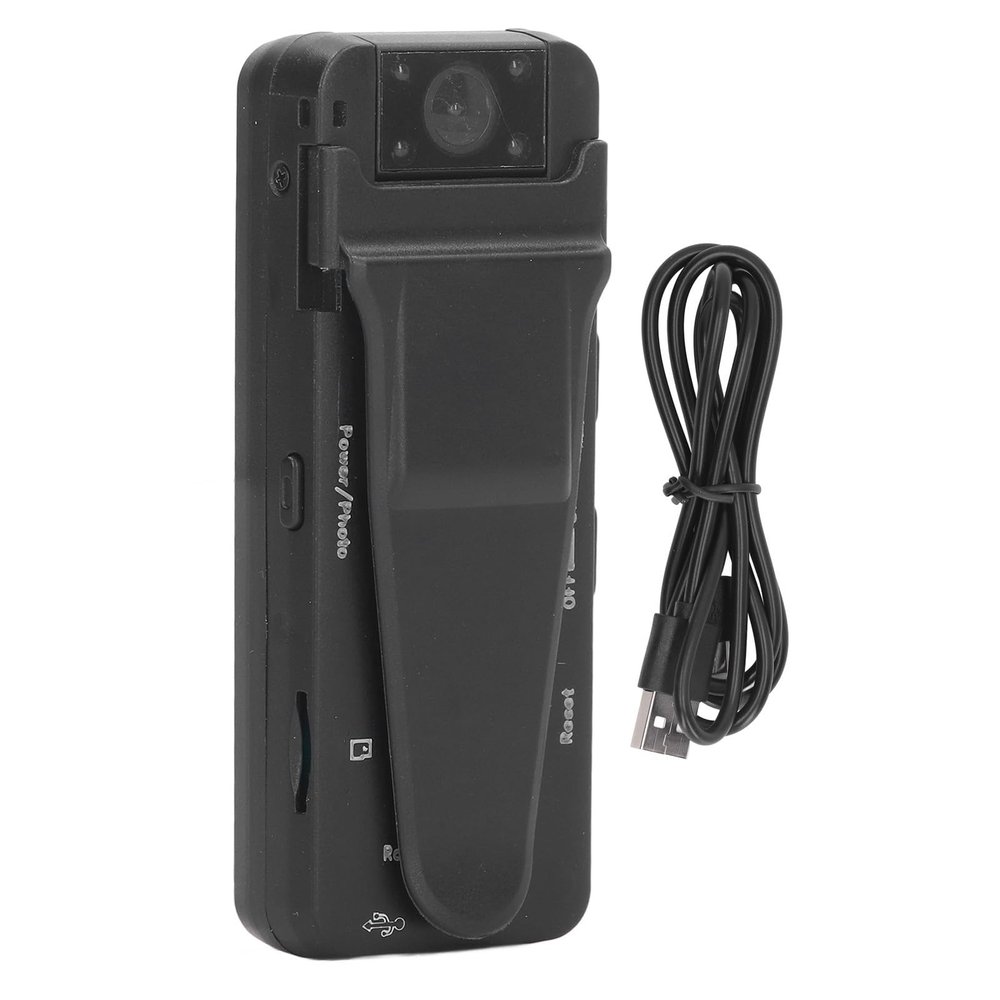 flexman 1080P HD Pocket Camera, USB 180 Rotation Infrared Night Vision Pocket Video Recorder with Back Clip for Windows OS X Linux