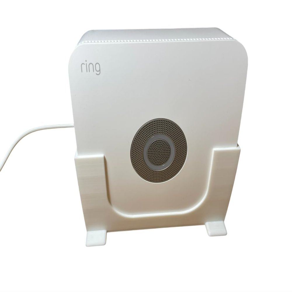 Vertical Stand/Holder for Ring Alarm Pro Base Station - 3D Printed (Base Station Not Included) (Side Plug)