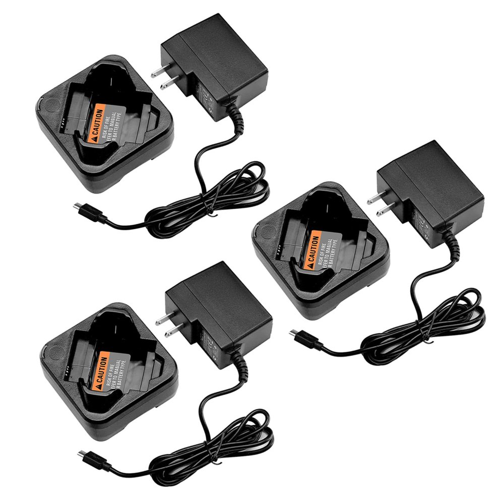 (3PCS) PMLN7109A PMLN7094 Charger [2025 New Version] for Motorola SL300 Radio PMLN7109 PMLN7094A SL3500e SL1M SL1600 SL2600 TLK100 PMNN4468 PMNN4468A PMNN4468B Battery Charger