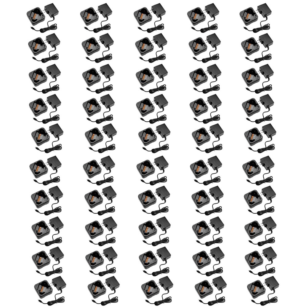 (50PCS) PMLN7109A PMLN7094 Charger [2025 New Version] for Motorola Radio PMLN7094 PMLN7109 PMNN4468 PMNN4468A PMNN4468B PMLN7109 TLK100 SL300e SL3500e SL1M SL1600 SL2600 SL300 Charger