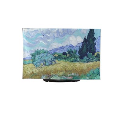 BuniQ SHIJT Tv Cover Protector Box Television Enclosure, Painting TV Screen Protection for Flat Led, Tv Display Cover for Moving(Oil Painting B,50/52 inches)