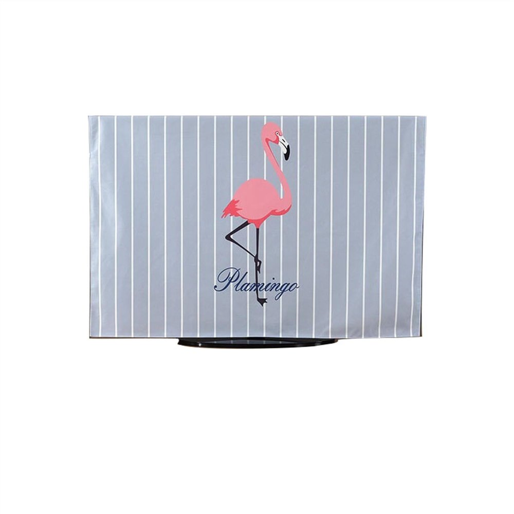 BuniQ SHIJT Tv Cover Protector Box Television Enclosure, Painting TV Screen Protection for Flat Led, Tv Display Cover for Moving(Flamingo,65 inches)
