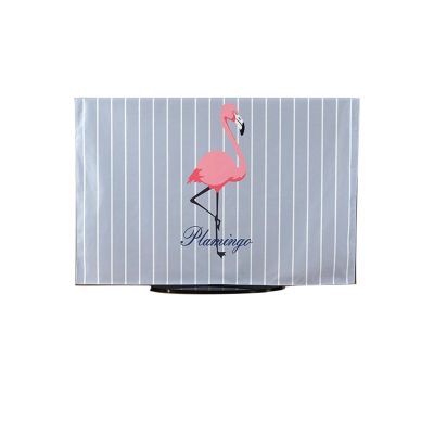 BuniQ SHIJT Tv Cover Protector Box Television Enclosure, Painting TV Screen Protection for Flat Led, Tv Display Cover for Moving(Flamingo,32 inches)