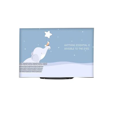 BuniQ SHIJT Tv Cover Protector Box Television Enclosure, Painting TV Screen Protection for Flat Led, Tv Display Cover for Moving(Elephant,50/52 inches)