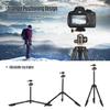Camnoon Camera Tripod Complete Tripods with Panoramic Ballhead Bubble Level Adjustable Height Portable Travel Tripod for DSLR Digital Cameras Camcorder Mini Projector Compatible with Canon Nikon Sony view 2