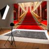 10x6.5ft Red Carpet Backdrop Golden Palace Gorgeous European Hall Photography Background Birthday Red Carpet Event Party Movie Night Banner Decorations Supplies Photo Booth Props view 4