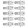 10PCS BNC 90 Degree White Rubber Female Socket Solder PCB Mount Connector for CCTV System 50/75 Ohm Right Angle Bulkhead BNC Surveillance Video Connector view 3
