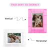 HIYQIN 2x3 Mini Photo Frame - 6 Pack Mini Plastic Photo Frame Compatible with Fujifilm Instax/Polaroid 2 x 3 Film - Fuji Instax Film Frame - Clear+Pink view 4