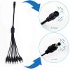 YSJJZRL 70cm 1 to 2/3/4/5/6/8/10 Way DC Power Splitter Cable, Plug 5.5x2.1mm for CCTV Cameras LED Light Strip and More (DC 5.5x2.1mm 1 to 6) view 2