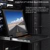1U Rack Mount KVM Console-17 Rackmount Monitor Keyboard and Single Port VGA KVM, 50,000 MTBF,1280X1024 60Hz,17.6X18.9X1.67 inches(WXDXH),Fit 1U 19'' Rack,with 1 USB VGA Cable,1 Power Cord, 2 Brackets view 2