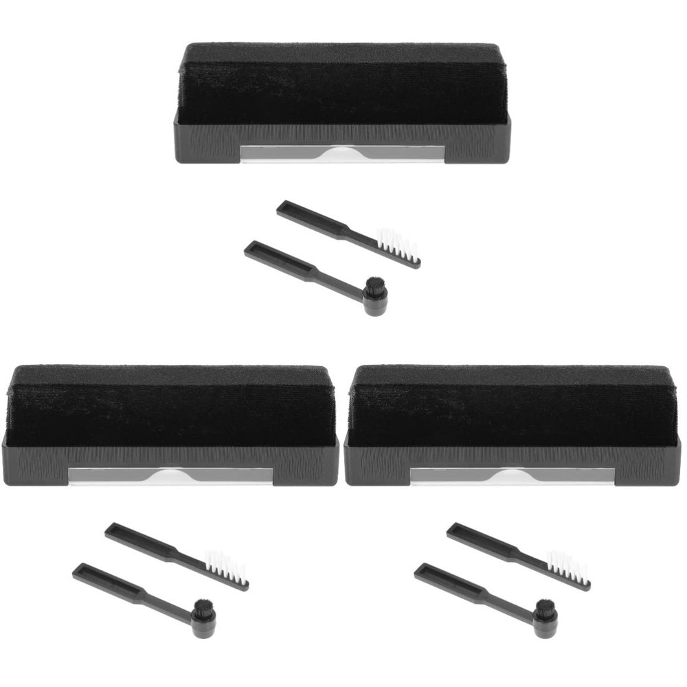 Gadpiparty 3sets Advanced Vinyl Record Cleaning Brush Material for Record Player Maintenance