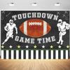 15x8ft Football Backdrop Touch Down Football Sport Match Theme Photography Background Boys Kids Birthday Football Party Banner Decorations Supplies Photo Booth Props view 1