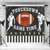 15x8ft Football Backdrop Touch Down Football Sport Match Theme Photography Background Boys Kids Birthday Football Party Banner Decorations Supplies Photo Booth Props view 4