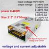 480W Adjustable DC Switching Power Supply 0-12V 24V 36V 48V 60V 80V 120V 160V 220V 300V Current limiting Power Unit Converter (Size : 0-120V 4A) view 2