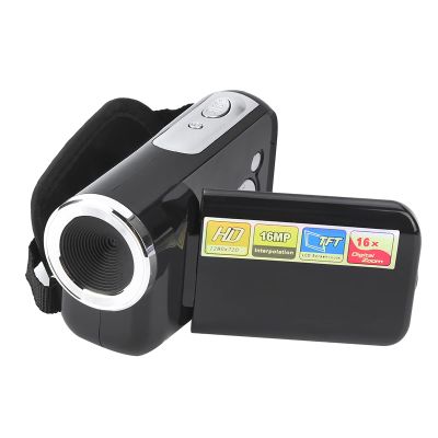 QANYEGN Digital Video Camera Toy, Handheld Video Camcorder Toy, 16X HD Digital Video Camera Camcorder with TFT LCD Sceen(Black)