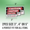 (2pcs) Caution Stickers Sarcastic Stickers Your Lack of Planning is Not My Emergency Cool Stickers Vinyl Stickers for Water Bottles, Laptop, Window, Car 2pcs Size 4" view 2