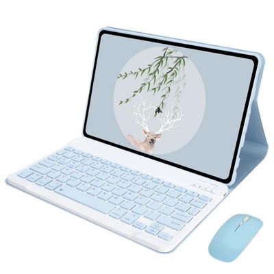 Case for Samsung Galaxy Tab A7 Lite 8.7 inch Case with Keyboard and Mouse for Samsung Tab A7 Lite(SM-T220/T225/T227),Detachable Keyboard,Stand Cover (Sky Blue)