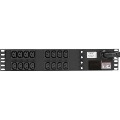 Vertiv - 38129 - Geist 2VRELN160-103C13TL6 16-Outlets PDU - Basic - NEMA L6-30P - 6 x IEC 60320 C13 - 230 V AC - 2U - Horizontal - Rack-mountable