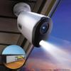 Night Owl FTD8 Indoor/Outdoor Add On Wired 4K Deterrence Cameras with 2-Way Audio - 1 Pack - White view 4