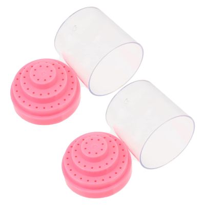 POPETPOP 2pcs Nail Drill Bit Storage Holder Grinding Display Base Organizer for Nail Drill Bits High-grade Material Convenient Manicure Practice Elegant Design