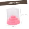 POPETPOP 2pcs Nail Drill Bit Storage Holder Grinding Display Base Organizer for Nail Drill Bits High-grade Material Convenient Manicure Practice Elegant Design view 2
