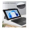 TEKNET Case Heavy Duty Shockproof Clear Case for Microsoft Surface Go 4 Go 3 Go 2 Go 10.5 Inch with Shoulder Strap and Hand Strap (Black) view 2