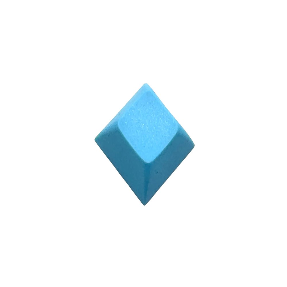 1U DSA Blank Printed Keycaps PBT Keycaps for Mechanical MX Switches Mechanical Keyboard 35 PCS (Light Blue)