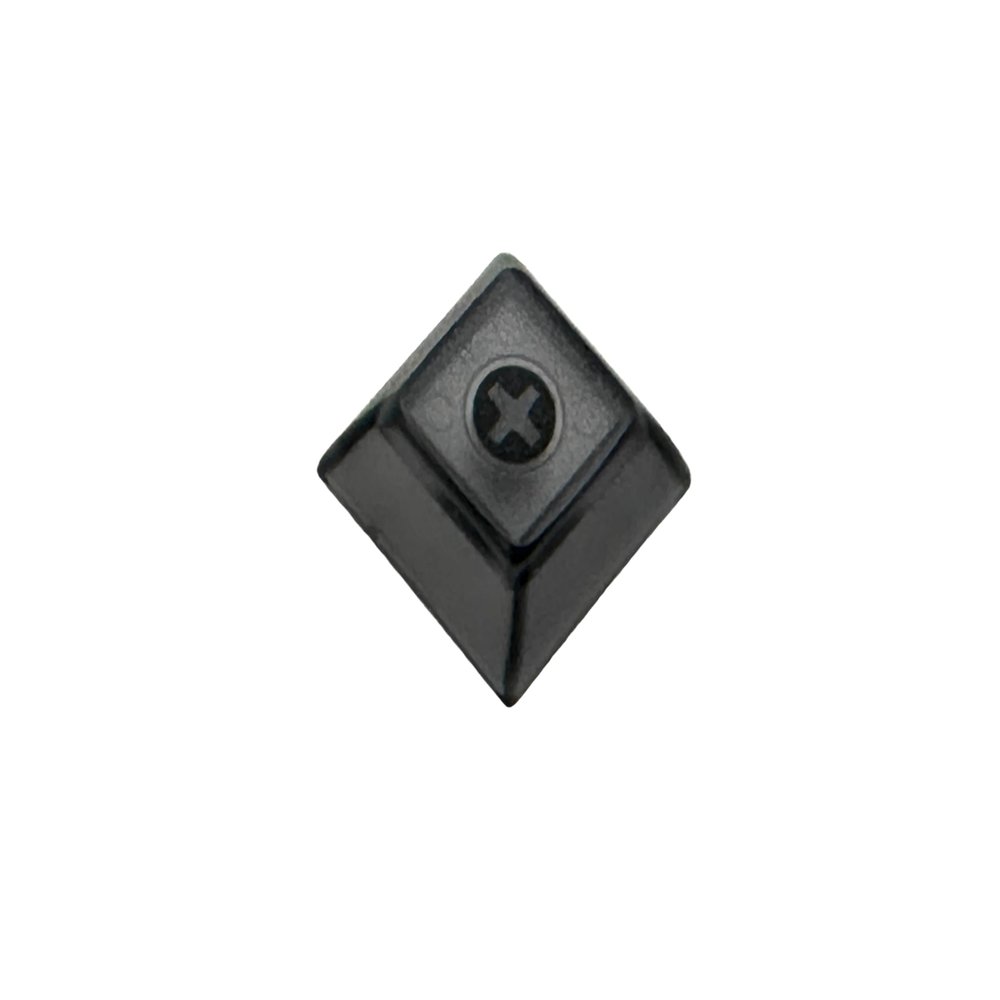 1U DSA Blank Printed Keycaps PBT Keycaps for Mechanical MX Switches Mechanical Keyboard 35 PCS (Transparent Black)