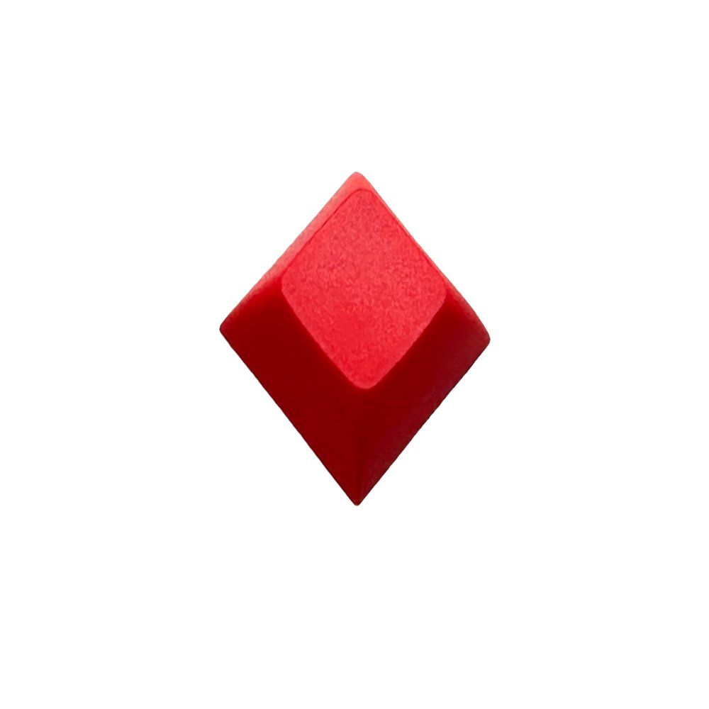 1U DSA Blank Printed Keycaps PBT Keycaps for Mechanical MX Switches Mechanical Keyboard 35 PCS (Red)