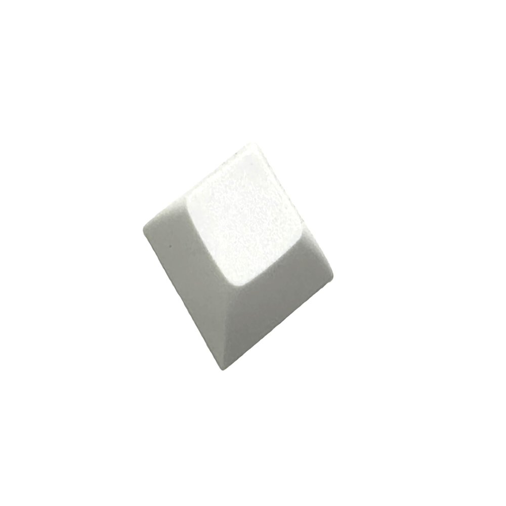 1U DSA Blank Printed Keycaps PBT Keycaps for Mechanical MX Switches Mechanical Keyboard 35 PCS (White)