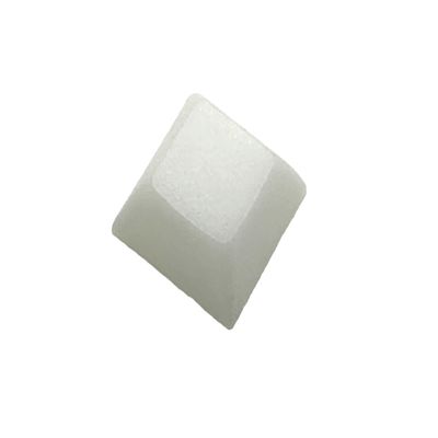 1U DSA Blank Printed Keycaps PBT Keycaps for Mechanical MX Switches Mechanical Keyboard 35 PCS (Milky White)