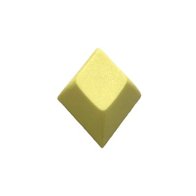 1U DSA Blank Printed Keycaps PBT Keycaps for Mechanical MX Switches Mechanical Keyboard 35 PCS (Light Yellow)