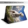 IYOVI Case for 2019 iPad 10.2 inch, for iPad 7th(A2197 A2200 A2198 A2199) Multi-Angle Viewing Stand,Auto Sleep Wake,White Bedlington Terrier Print view 2