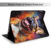IYOVI Case for 2019 iPad 10.2 inch, for iPad 7th(A2197 A2200 A2198 A2199) Multi-Angle Viewing Stand,Auto Sleep Wake,Smile French Bulldog Print view 2