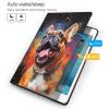 IYOVI Case for 2019 iPad 10.2 inch, for iPad 7th(A2197 A2200 A2198 A2199) Multi-Angle Viewing Stand,Auto Sleep Wake,Smile French Bulldog Print view 3