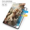 IYOVI Case for 2019 iPad 10.2 inch, for iPad 7th(A2197 A2200 A2198 A2199) Multi-Angle Viewing Stand,Auto Sleep Wake,Poodle Print view 3