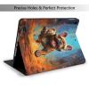 Case for iPad Air 3 (2019) & iPad Pro 10.5 (2017) 10.5 Inch (Model A2152 A2123 A2153 A2154 A1701 A1709), Multi-Angle Viewing Stand, Auto Sleep/Wake,Running French Bulldog Print view 2