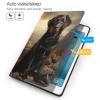 IYOVI Case for 2019 iPad 10.2 inch, for iPad 7th(A2197 A2200 A2198 A2199) Multi-Angle Viewing Stand,Auto Sleep Wake,Curly_Coated_Retriever Print view 3