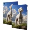 Case for iPad Air 3 (2019) & iPad Pro 10.5 (2017) 10.5 Inch (Model A2152 A2123 A2153 A2154 A1701 A1709), Multi-Angle Viewing Stand, Auto Sleep/Wake,White Bedlington Terrier Print view 1