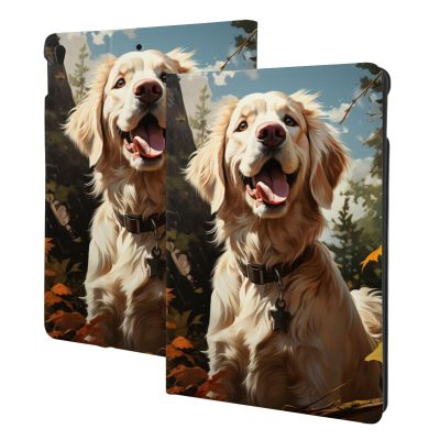 Case for iPad Air 3 (2019) & iPad Pro 10.5 (2017) 10.5 Inch (Model A2152 A2123 A2153 A2154 A1701 A1709), Multi-Angle Viewing Stand, Auto Sleep/Wake,Cute_Clumber_Spaniel Print